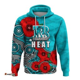 custom personalised anzac day brisbane heat army mix aboriginal hoodie