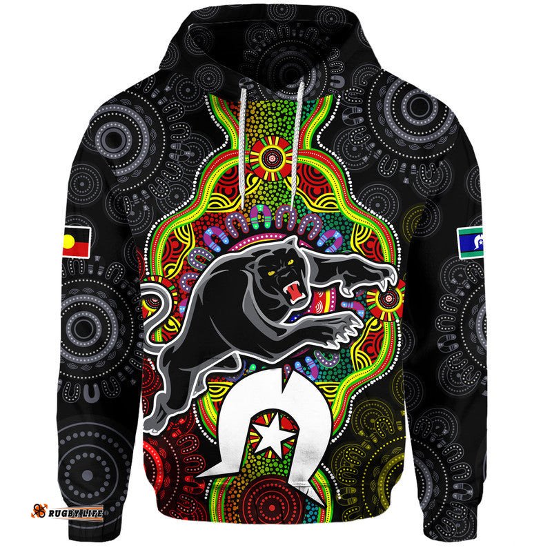 custom personalised panthers rugby naidoc week zip up and pullover hoodie indigenous