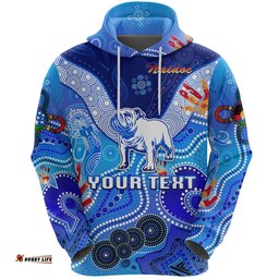 canterbury bankstown bulldogs customize hoodies naidoc gradient blue