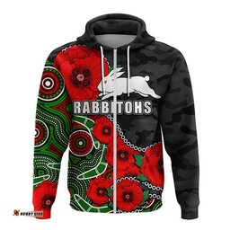 custom personalised anzac day nrl rabbitohs army mix aboriginal hoodie no2