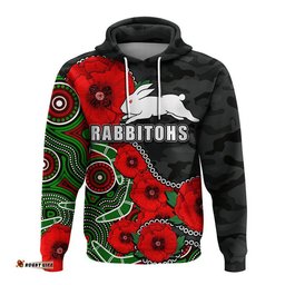 custom personalised anzac day nrl rabbitohs army mix aboriginal hoodie no2