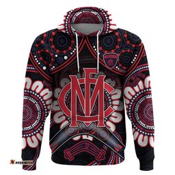 demons football zip up and pullover hoodie boomerang indigenous dots