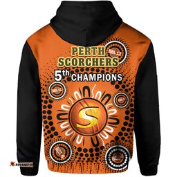 perth scorchers cricket hoodie indigenous 5th champions bbl proud