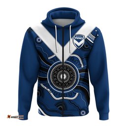 melbourne victory football hoodie indigenous style
