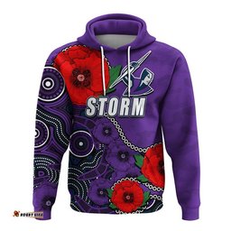 custom personalised anzac day nrl storm army mix aboriginal hoodie