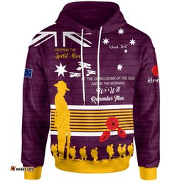 australia brisbane anzac custom hoodie keeping the spirit alive hoodie