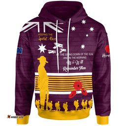 australia brisbane anzac custom hoodie keeping the spirit alive hoodie