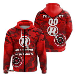 custom personalised melbourne renegades anzac day aboriginal hoodie