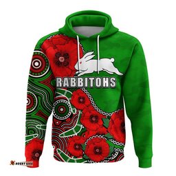 custom personalised anzac day nrl rabbitohs army mix aboriginal hoodie no1