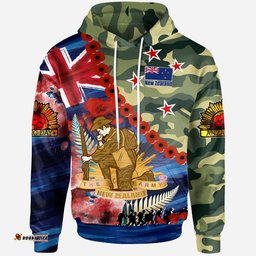new zealand anzac camouflage curve hoodie remembrance anzac day and the dawn service hoodie