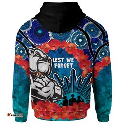australia canterbury bankstown anzac custom hoodie aussie anzac bulldog hoodie