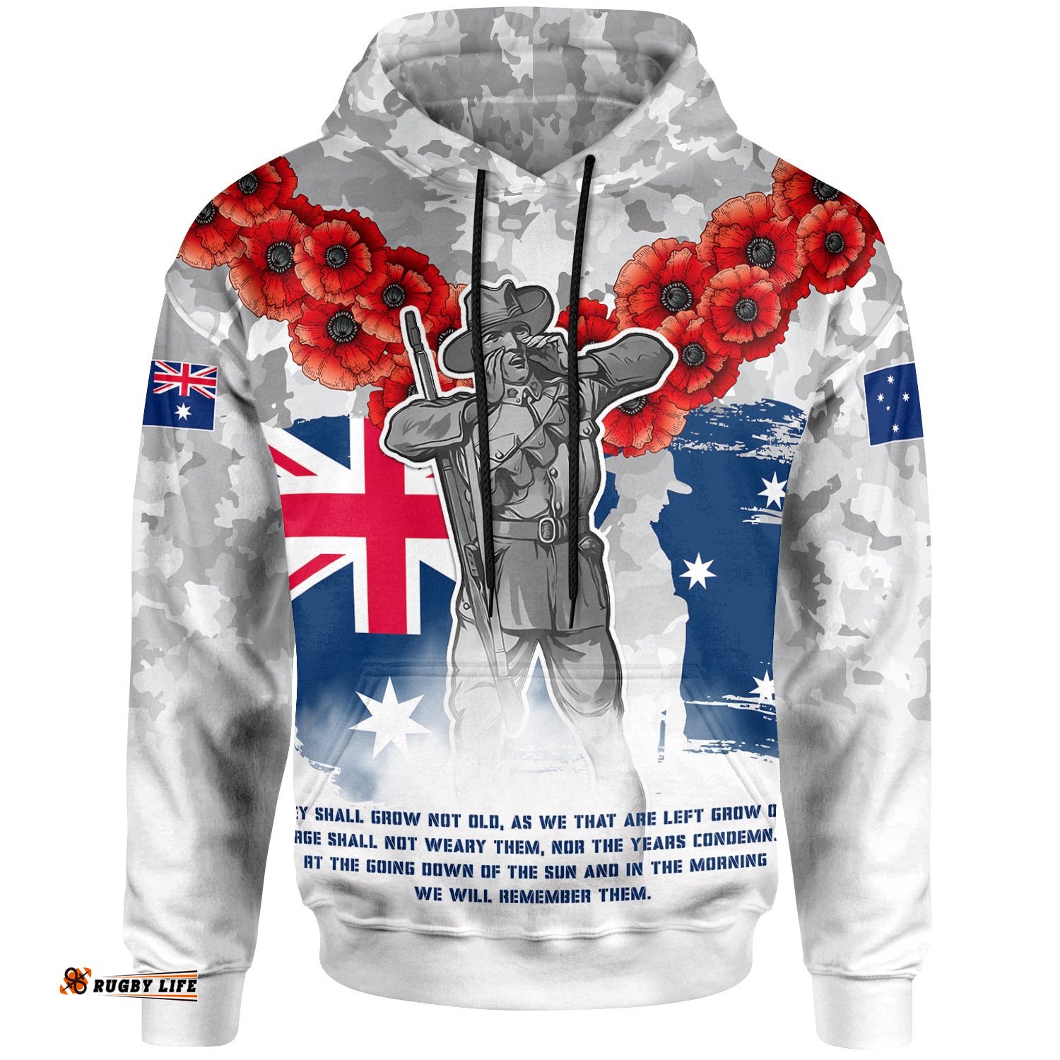 australia illawarra and st george anzac hoodie anzac soldier hoodie