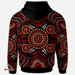 australia aboriginal inspired hoodie aboriginal inspired lizard with dot painting patterns