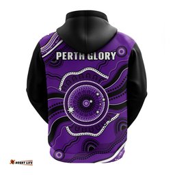 perth glory football hoodie dot painting style