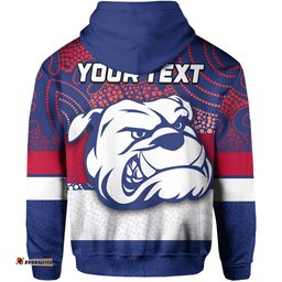 custom personalisedwestern bulldogs hoodie aboriginal patterns