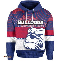 custom personalisedwestern bulldogs hoodie aboriginal patterns