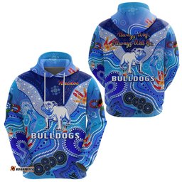 canterbury bankstown bulldogs hoodie naidoc heal country heal our nation gradient blue
