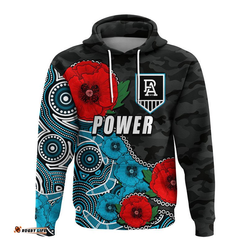 custom personalised anzac day afl power army mix aboriginal hoodie