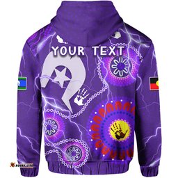 custom personalised melbourne storm indigenous hoodie strait islanders