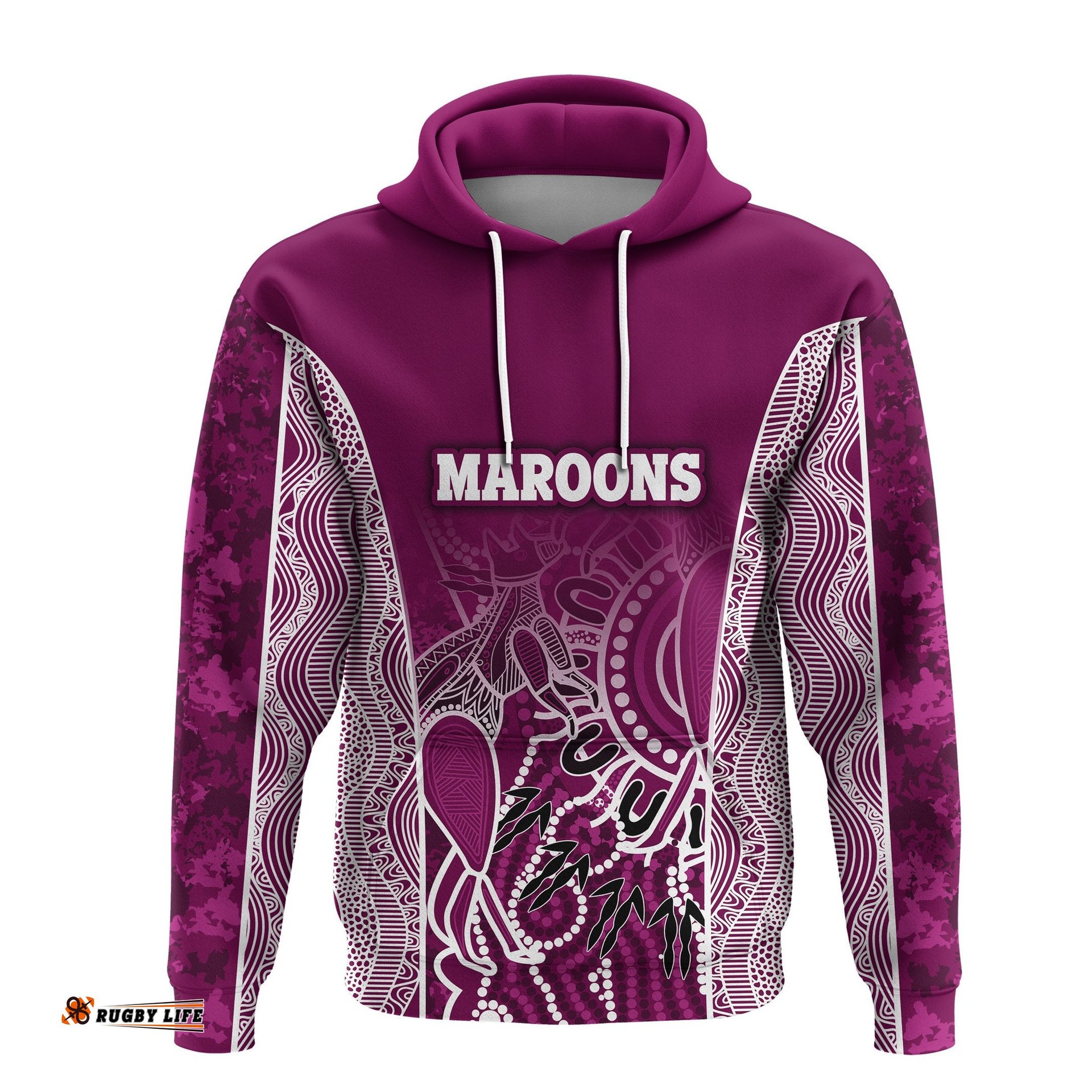 Custom Personalised Queensland Hoodie Maroons Simple Style