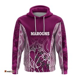 Custom Personalised Queensland Hoodie Maroons Simple Style