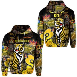 Custom Personalised Richmond Tigers Hoodie NAIDOC Heal Country! Heal Our Nation Original, Custom Text And Number