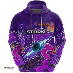custom personalised melbourne storm hoodie naidoc heal country heal our nation custom text and number