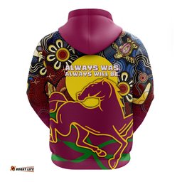 broncos naidoc week hoodie aboriginal art style