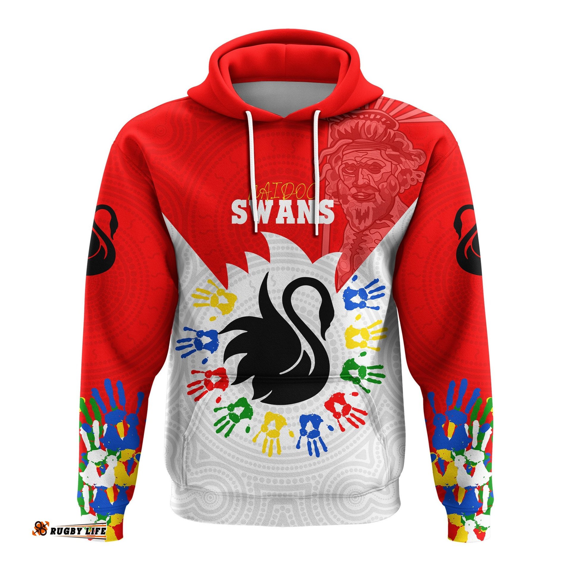 Custom Personalised Swans NAIDOC Week Hoodie Sydney Special Style