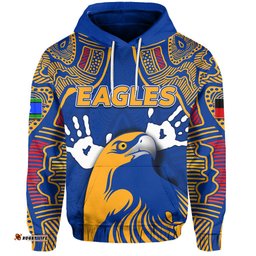 Custom Personalised NAIDOC West Coast Eagles Hoodie Torres Strait Islanders