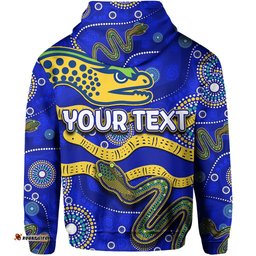 custom personalised parramatta eels hoodie aboriginal tribal style