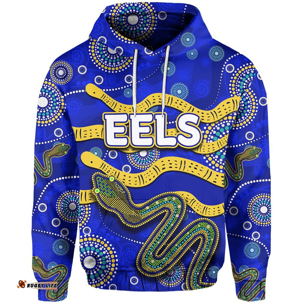 custom personalised parramatta eels hoodie aboriginal tribal style