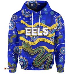 custom personalised parramatta eels hoodie aboriginal tribal style