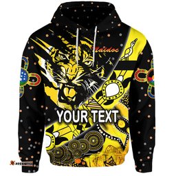 Custom Personalised Richmond Tigers Hoodie NAIDOC Heal Country! Heal Our Nation Dotted