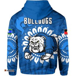 custom personalised bulldogs naidoc hoodie indigenous