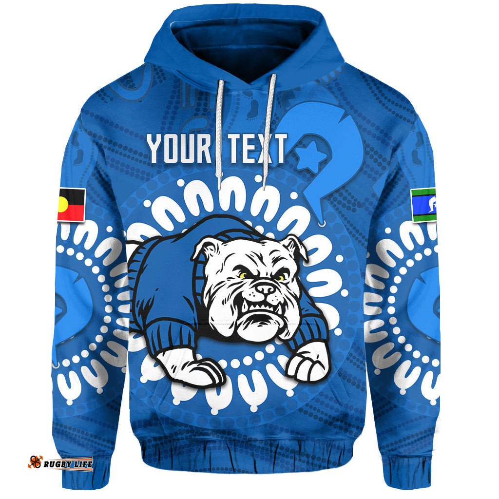 custom personalised bulldogs naidoc hoodie indigenous