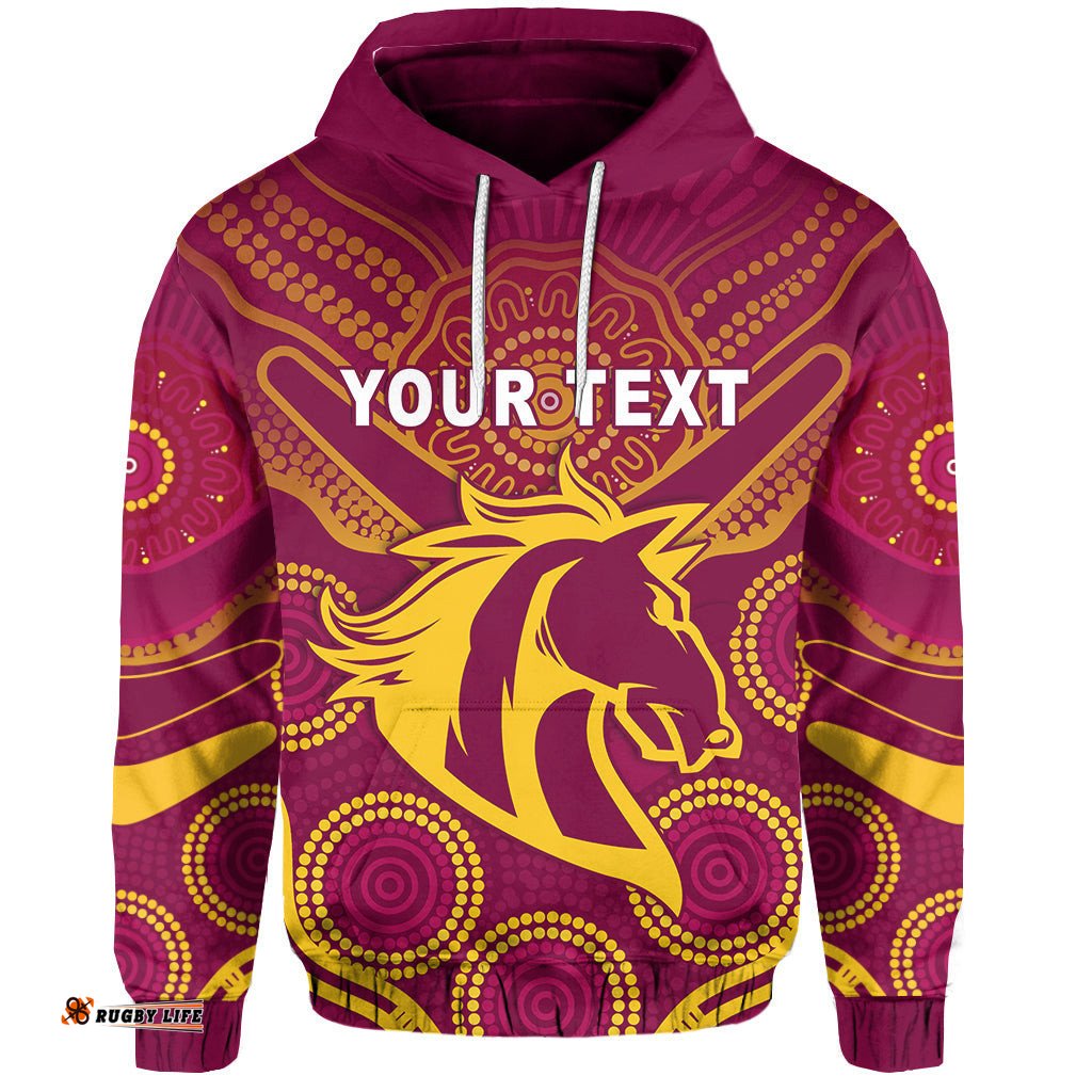 custom personalised broncos indigenous hoodie