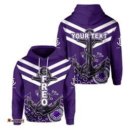 Custom Personalised Fremantle Hoodie Freo Aboriginal Simple Style
