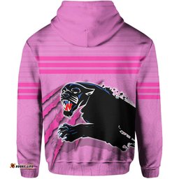 panthers hoodie aboriginal dot patterns pink style