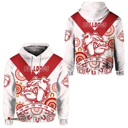 south fremantle football club hoodie bulldogs indigenous version white