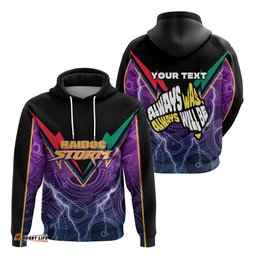 custom personalised melbourne storm naidoc week hoodie aboriginal sport style