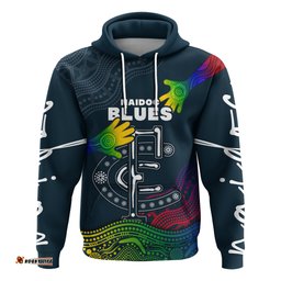 Custom Personalised Blues NAIDOC Week Hoodie Aboriginal Special Style