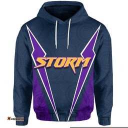 custom personalisedmelbourne storm hoodie aboriginal dot circles patterns