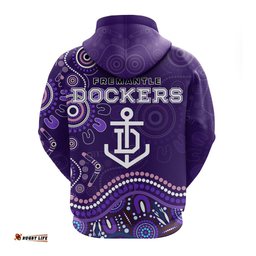 Fremantle Football Club Hoodie Aboriginal Dot Painting
