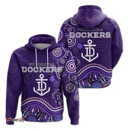 Fremantle Football Club Hoodie Aboriginal Dot Painting