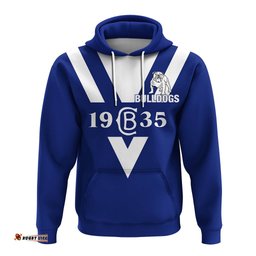 canterbury bankstown bulldogs blue hoodie