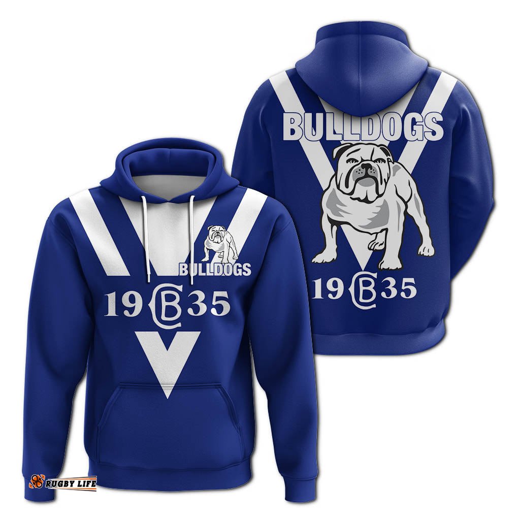 canterbury bankstown bulldogs blue hoodie