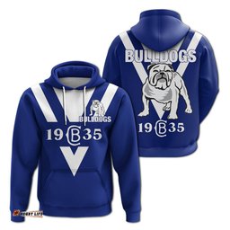 canterbury bankstown bulldogs blue hoodie