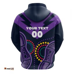 custom personalised melbourne storm naidoc week hoodie aboriginal simple style
