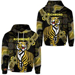 Richmond Tigers Hoodie Simple Indigenous